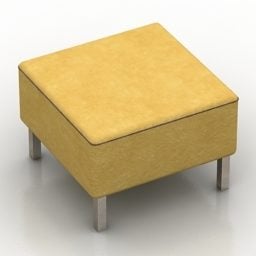 Square Seat Domino 3d model