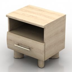 Modern Nightstand Bedside Table 3d model