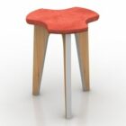 Gestileerde houten stoel