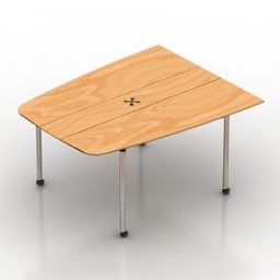 โต๊ะไม้ผีเสื้อ Hmi แบบ 3 มิติ