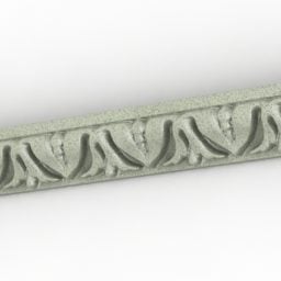 European Classic Carved Molding 3d model