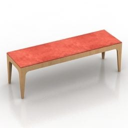 Banco de madera Muebles de exterior Modelo 3d