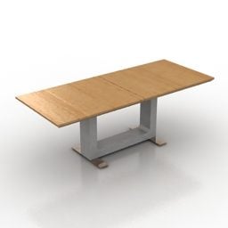 Rectangle Wood Table Bliss 3d model