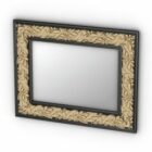 Cornice rettangolare specchio oro