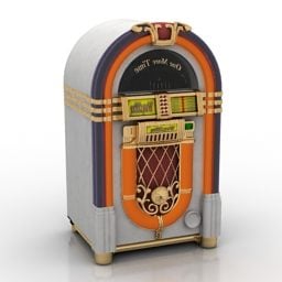 3д модель Музыкальный автомат Кофейная музыкальная шкатулка