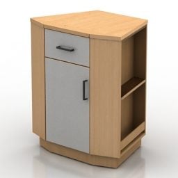 Office Corner Locker V1 3d-modell