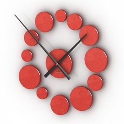Reloj de mesa circular con soporte modelo 3d