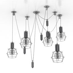 Luster Hanging Bulbs 3d model