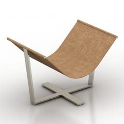 Böjd stoldekor 3d-modell