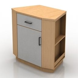 Office Locker Corner 3d model