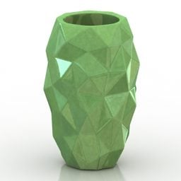 Ceramic Vase Crumple 3d model
