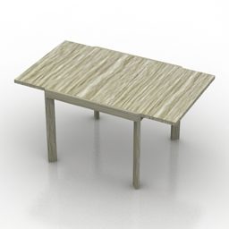 דגם תלת מימד של שולחן קו מלבן