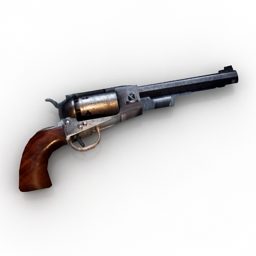 Gammal Vintage Gun 3d-modell
