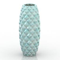 Ceramic Vase Bump Decorative 3d model