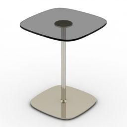 طاولة زاوية مستديرة للقهوة نموذج ثلاثي الأبعاد