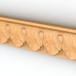 Wooden Cornice 3d model