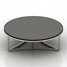 Round Table Iron Frame 3d model