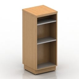 Locke Olymp bokhylla med lådor 3d-modell