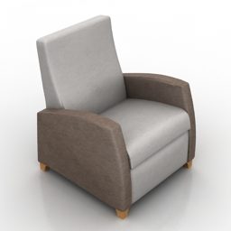 Enkele fauteuil Decor 3D-model