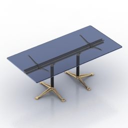 Table Rectangular Herman Miller Design 3d model