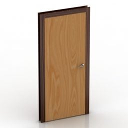 Yksinkertainen Wood Door 3D-malli