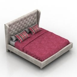 Double Bed Jazz Design 3d model