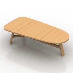 Modern Oval Cascade Tables 3d model