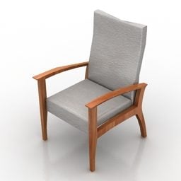 Single Fabric Armchair Orchestra 3d model