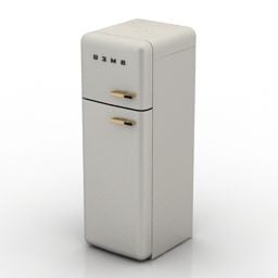 3D model domácí lednice Smeg