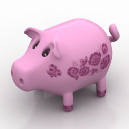 Toy Piggy 3d model