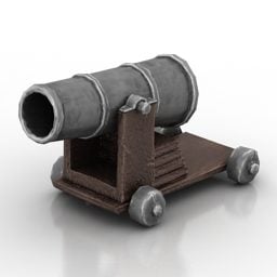 Ancient Cannon Vintage Weapon 3d model