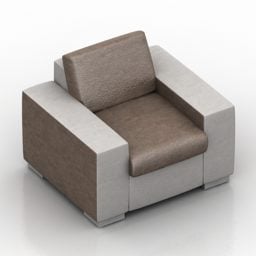 Enkele fauteuil Mega Collection 3D-model