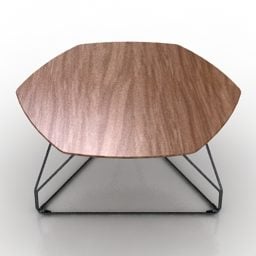 테이블 다각형 와이어 다리 Herman Miller 3d 모델