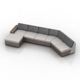 Canapé d'angle Mega V1 modèle 3D