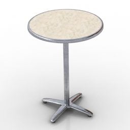 Round High Table 3d model