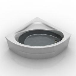 Кругла ванна Roca 3d модель