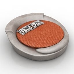 Round Bed Ontario 3d model