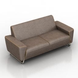 Model 3d Furnitur Sofa Sederhana
