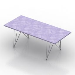 Table Tavolo Rectangular Top 3d model