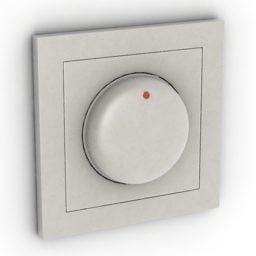 Wall Mount Round Switch 3d model