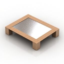 Tavolo quadrato giapponese Kanpai modello 3d