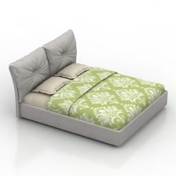 3д модель кровати Аккра Мебель