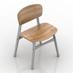 Wood Chair Idea Sid 3d model