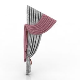 Curtain Two Layers 3d model