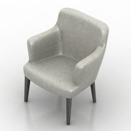 Einfacher Sessel Dilly 3D-Modell