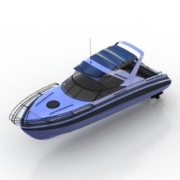3д модель скоростного катера в стиле крейсера
