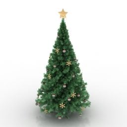 クリスマスツリーの装飾3Dモデル