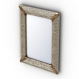 Rektangel speil treramme 3d-modell