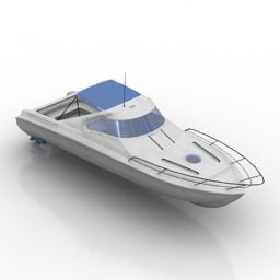 スピードボートのデザイン3Dモデル