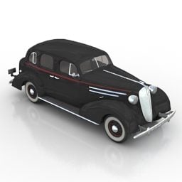Vintage Chevrolet Car 1936 3d model